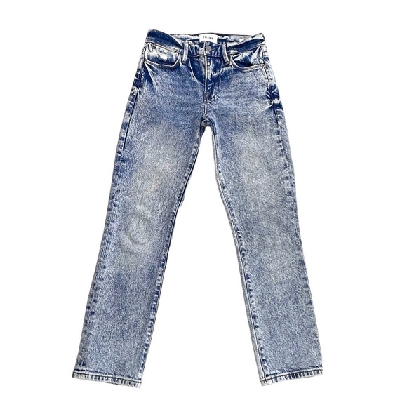 Frame Denim Le High Straight jeans high waist acid wash stretch 24 - Picture 2 of 16